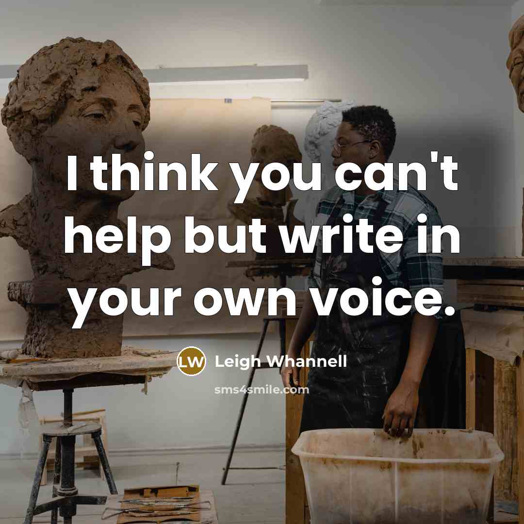 “I think you can't help but write in your own voice.” quote by Leigh Whannell