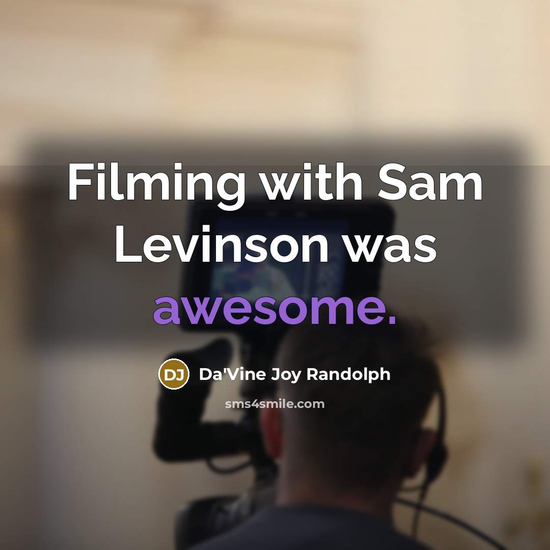 “Filming with Sam Levinson was awesome.” quote by Da'Vine Joy Randolph