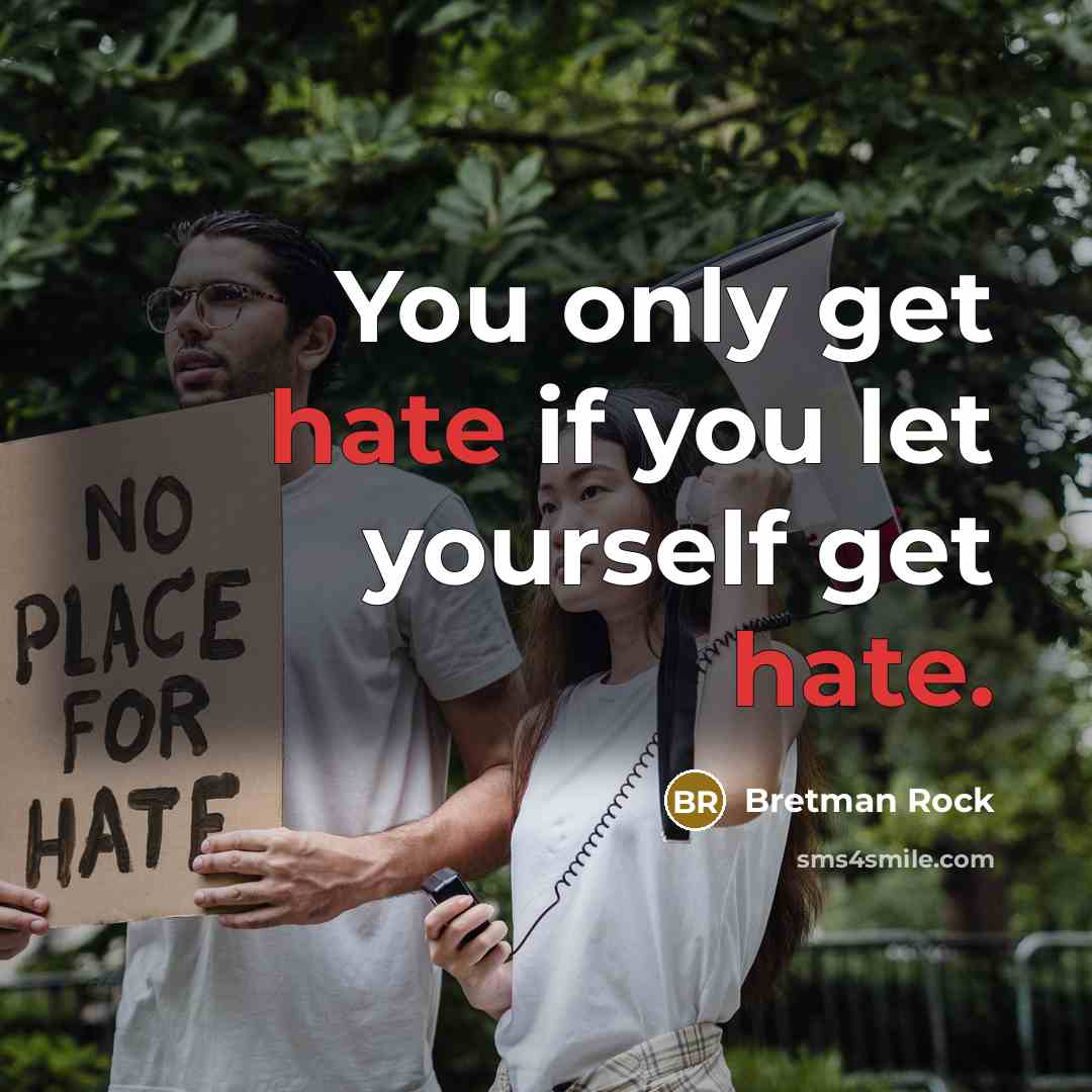“You only get hate if you let yourself get hate.” quote by Bretman Rock