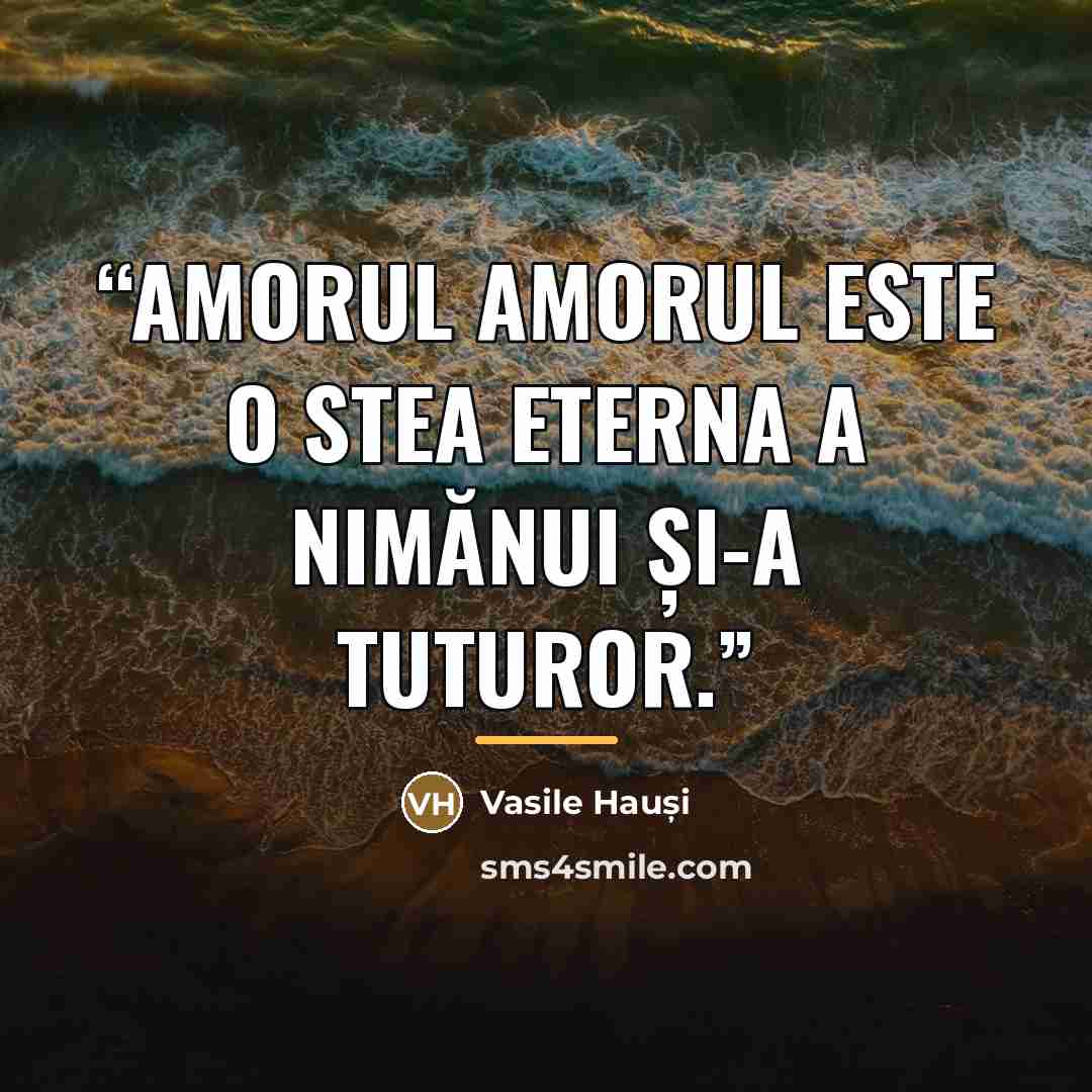 “AMORUL Amorul este o stea eterna A nimănui Și-a tuturor.” quote by Anonymous