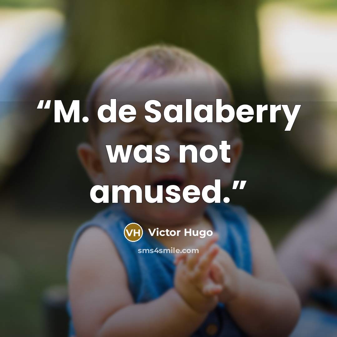 “M. de Salaberry was not amused.” quote by Victor Hugo