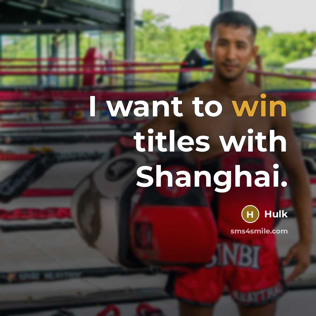 “I want to win titles with Shanghai.” quote by Hulk