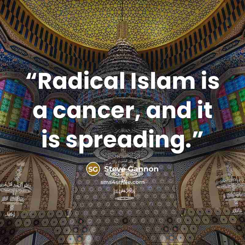 “Radical Islam is a cancer, and it is spreading.” quote by Steve Gannon