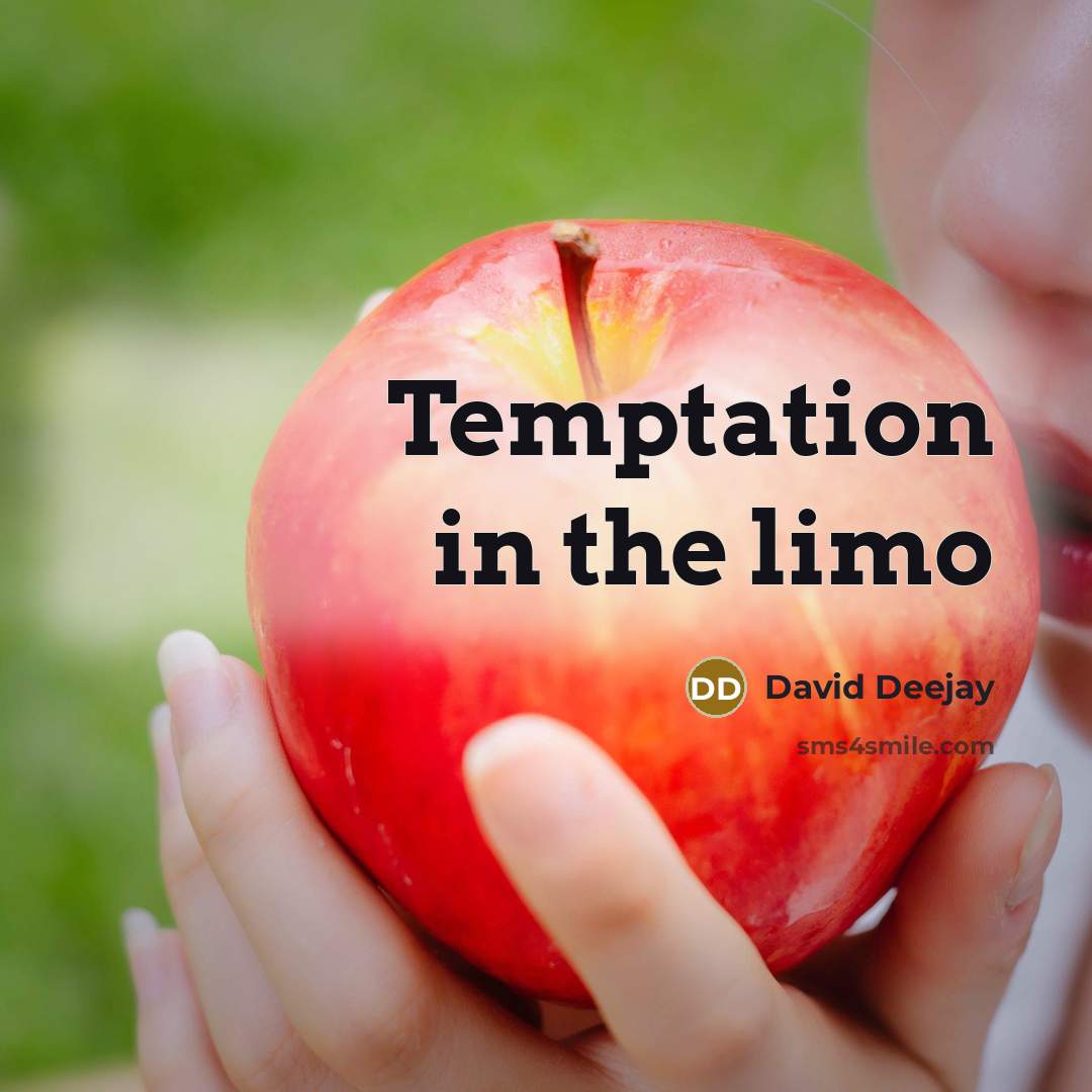 “Temptation in the limo” quote by David Deejay