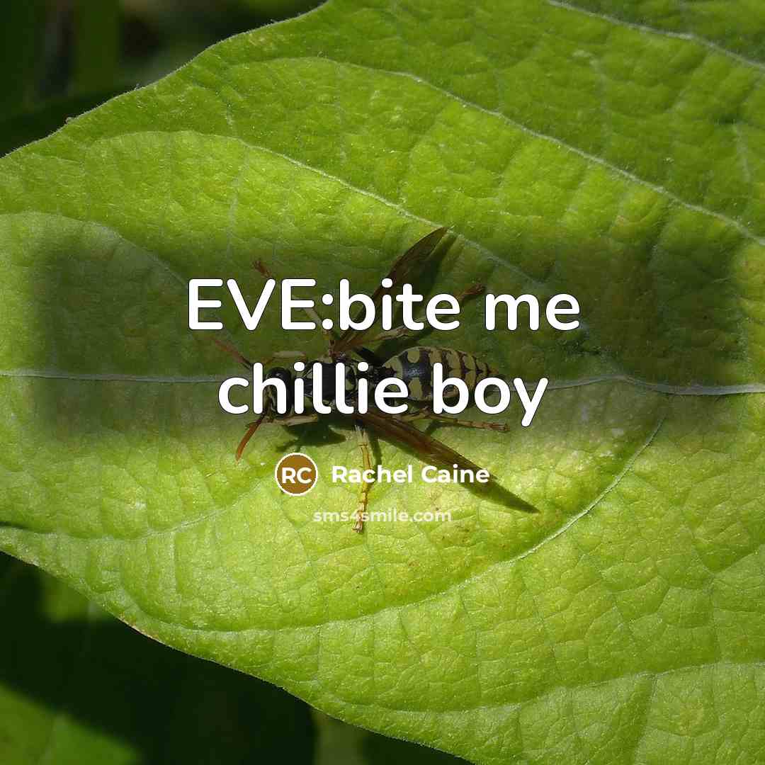 “EVE:bite me chillie boy” quote by Rachel Caine