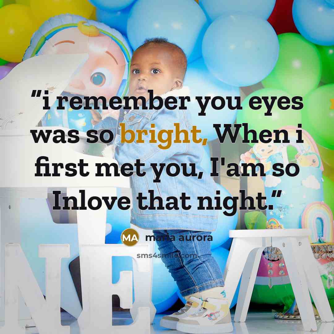 “i remember you eyes was so bright, When i first met you, I'am so Inlove that night.” quote by maria aurora