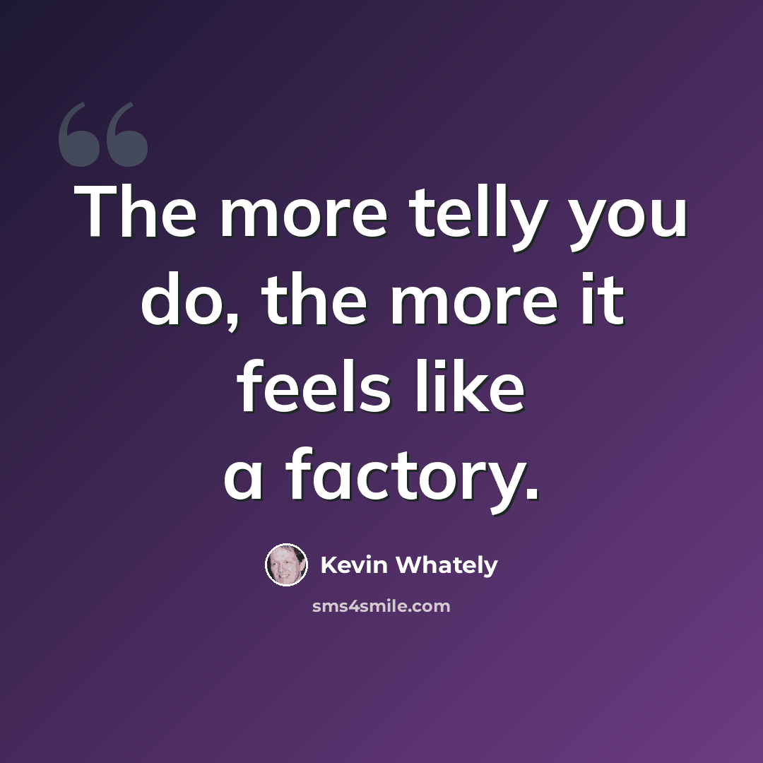 “The more telly you do, the more it feels like a factory.” quote by Kevin Whately