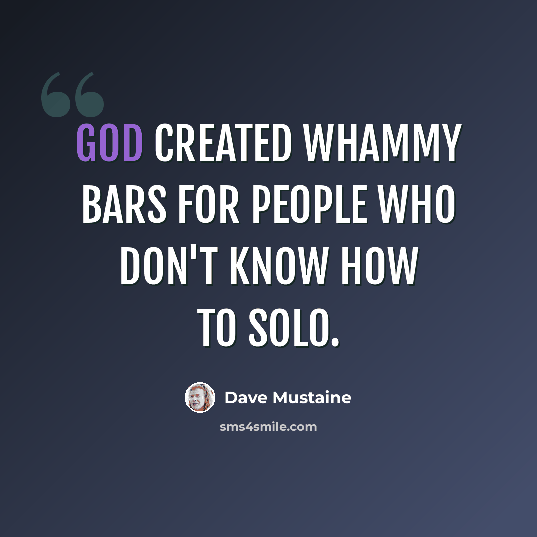 “God created whammy bars for people who don't know how to solo.” quote by Dave Mustaine