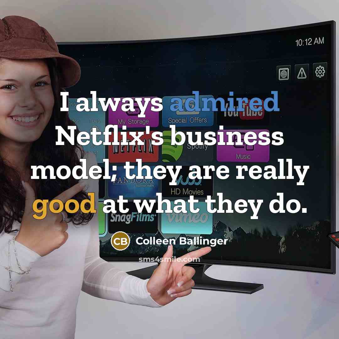 “I always admired Netflix's business model; they are really good at what they do.” quote by Colleen Ballinger