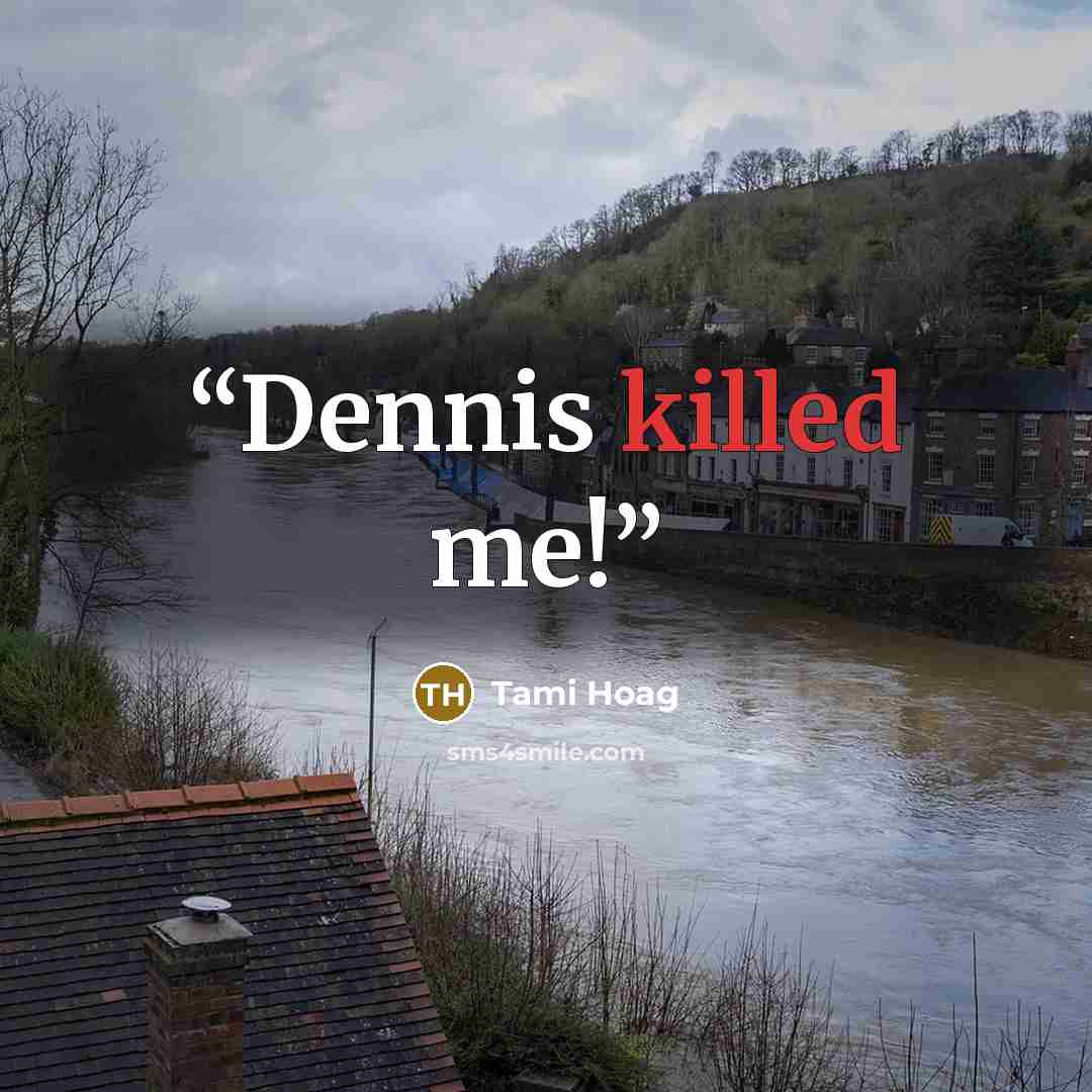 “Dennis killed me!” quote by Tami Hoag