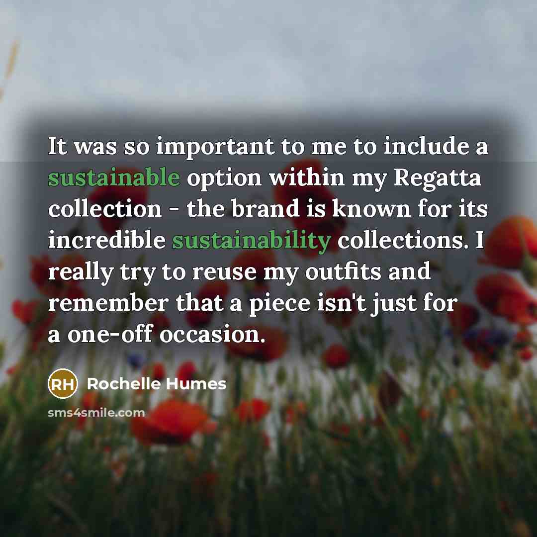 “It was so important to me to include a sustainable option within my Regatta collection - the brand is known for its incredible sustainability collections. I really try to reuse my outfits and remember that a piece isn't just for a one-off occasion.” quote by Rochelle Humes