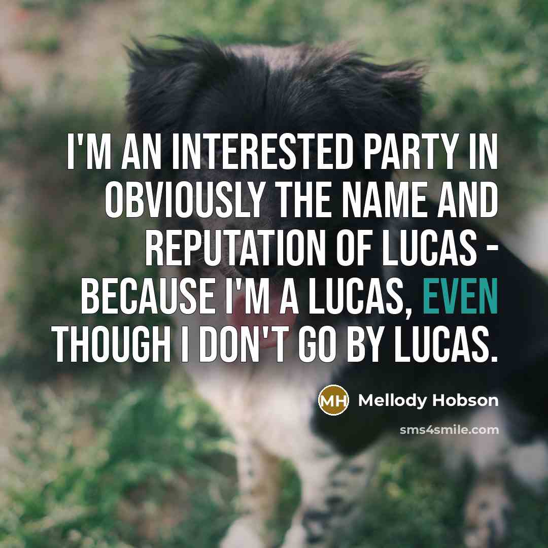 “I'm an interested party in obviously the name and reputation of Lucas - because I'm a Lucas, even though I don't go by Lucas.” quote by Mellody Hobson