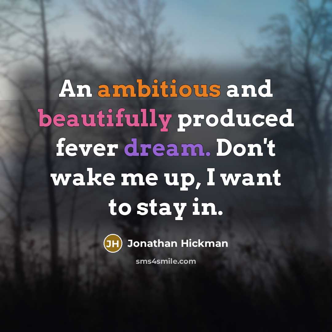 “An ambitious and beautifully produced fever dream. Don't wake me up, I want to stay in.” quote by Jonathan Hickman