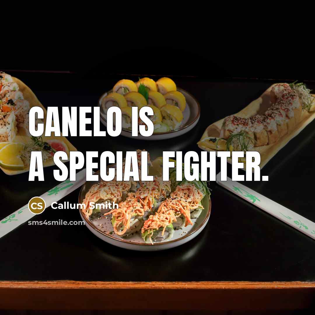 “Canelo is a special fighter.” quote by Callum Smith