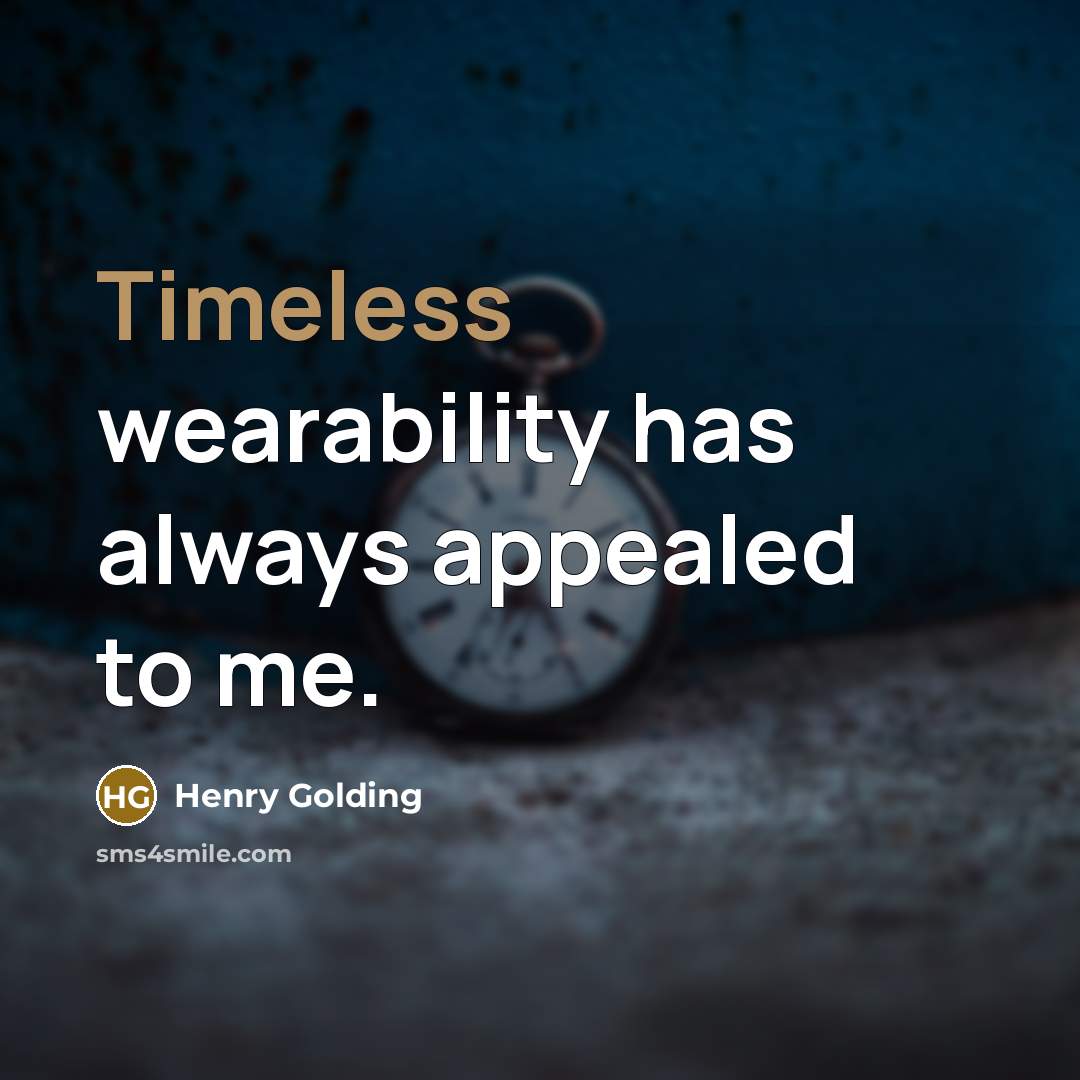 “Timeless wearability has always appealed to me.” quote by Henry Golding