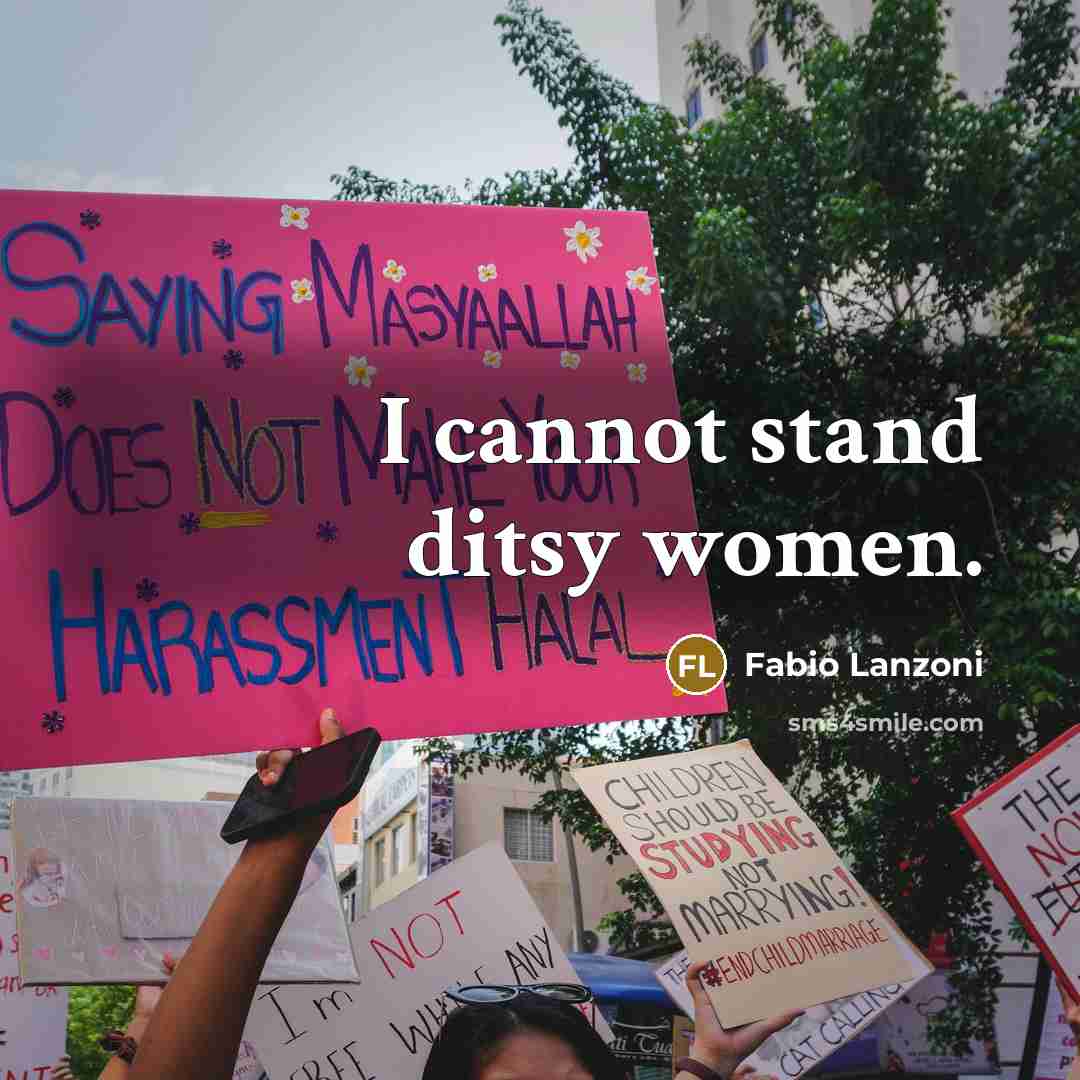 “I cannot stand ditsy women.” quote by Fabio Lanzoni