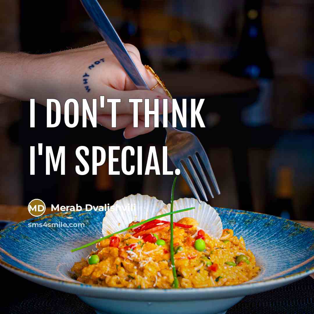 “I don't think I'm special.” quote by Merab Dvalishvili