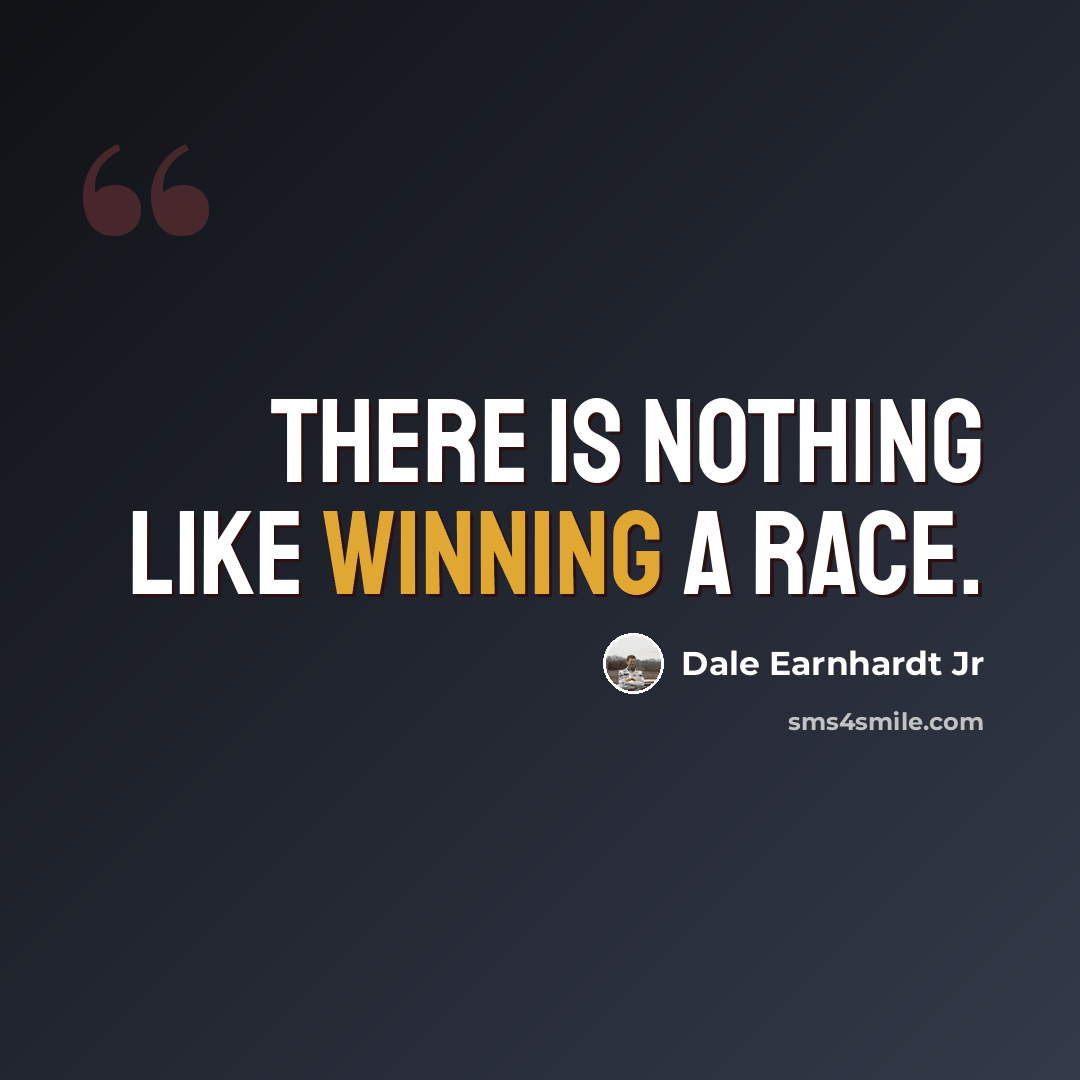 “There is nothing like winning a race.” quote by Dale Earnhardt Jr