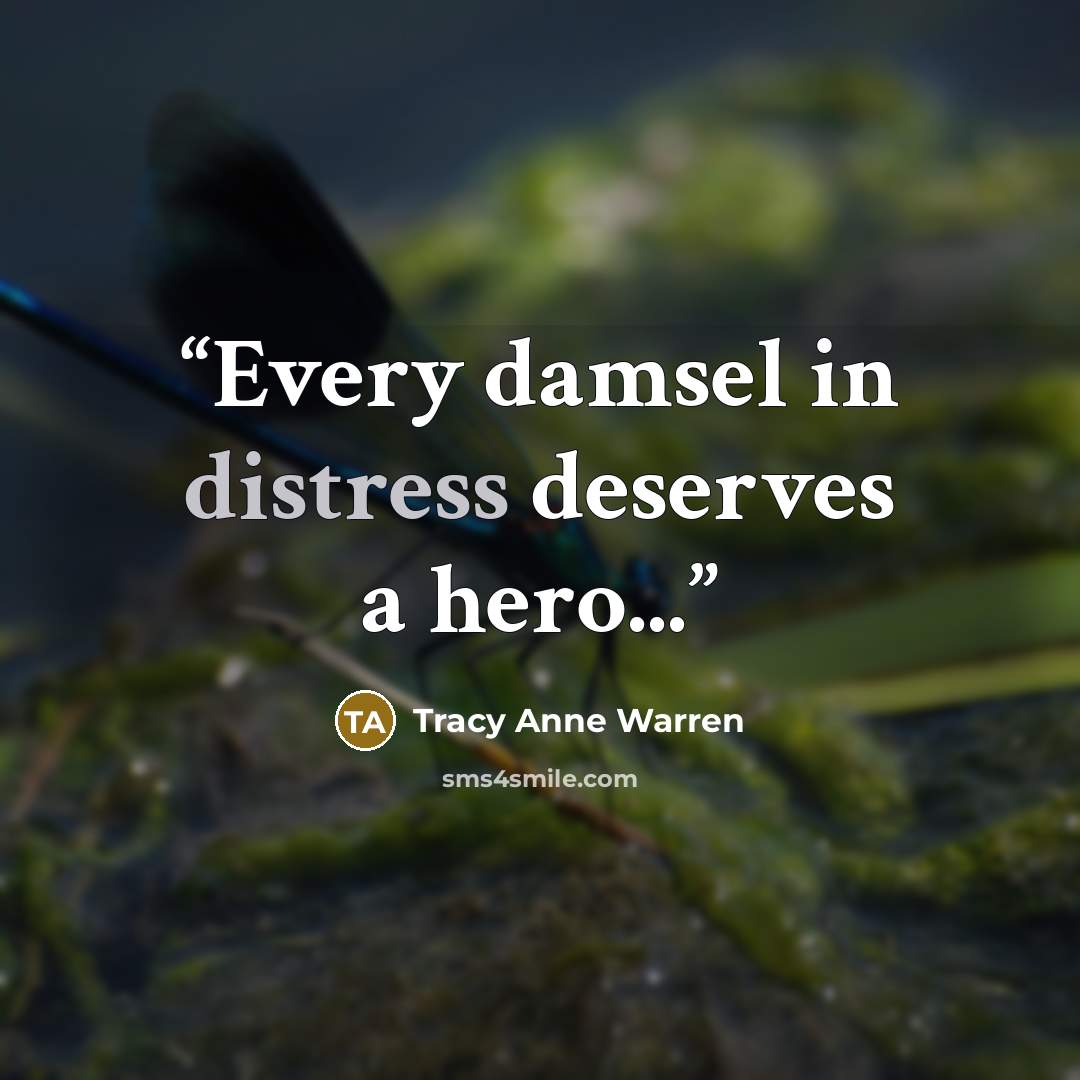 “Every damsel in distress deserves a hero...” quote by Tracy Anne Warren
