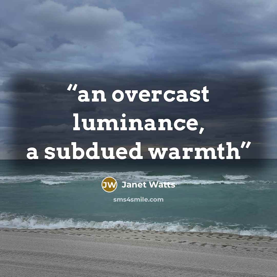 “an overcast luminance, a subdued warmth” quote by Janet Watts