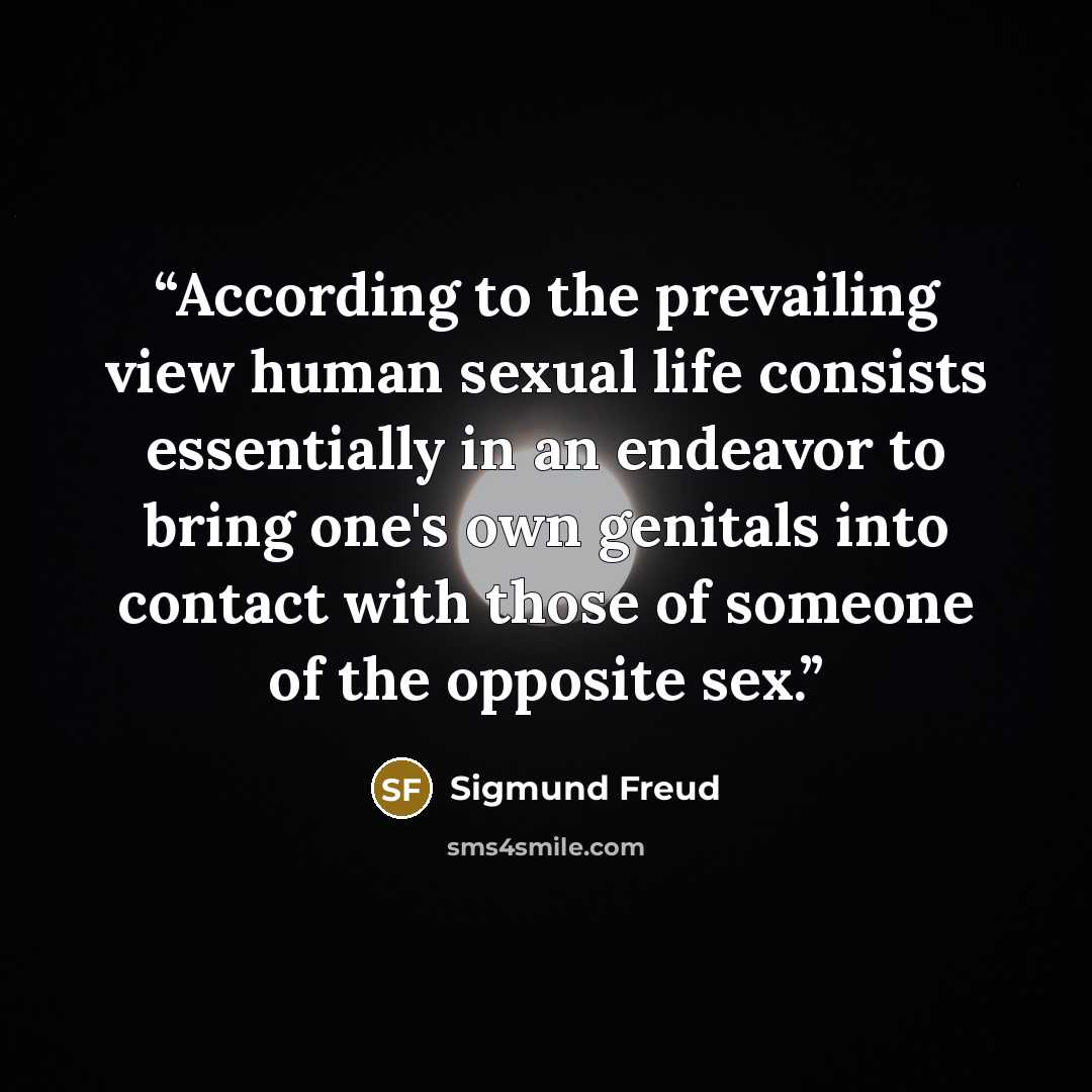 “According to the prevailing view human sexual life consists essentially in an endeavor to bring one's own genitals into contact with those of someone of the opposite sex.” quote by Sigmund Freud