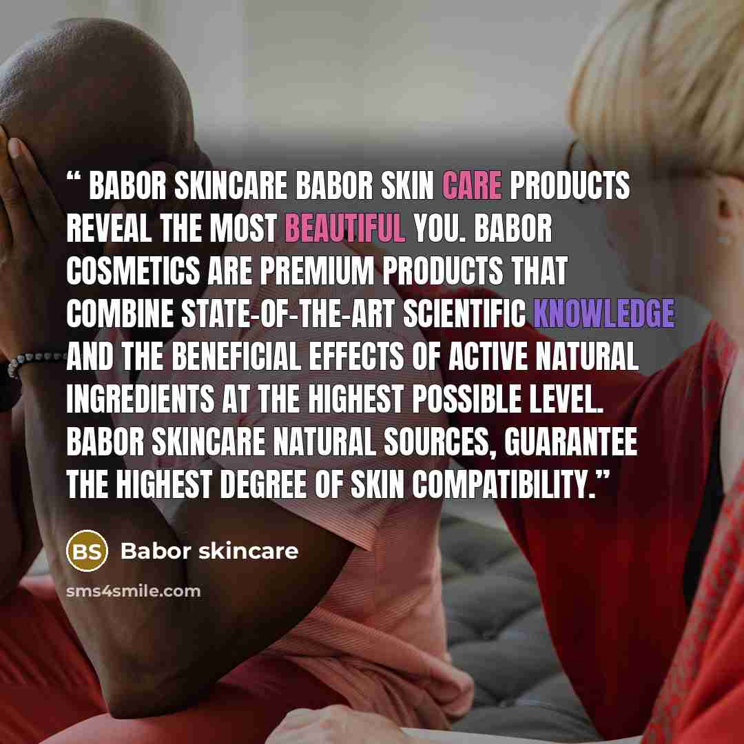 “Babor skincare BABOR skin care products reveal the most beautiful you. BABOR cosmetics are premium products that combine state-of-the-art scientific knowledge and the beneficial effects of active natural ingredients at the highest possible level. Babor skincare natural sources, guarantee the…” quote by Babor skincare