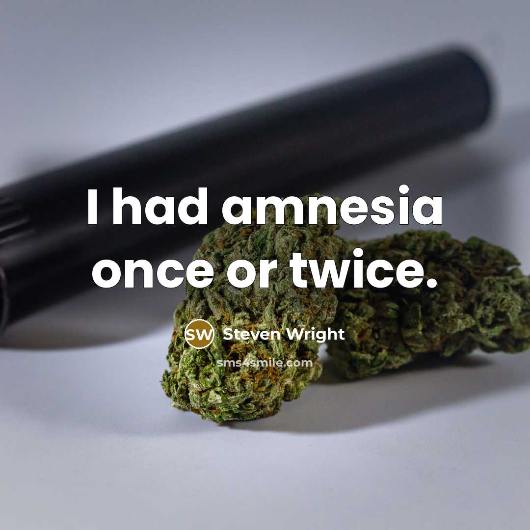 “I had amnesia once or twice.” quote by Steven Wright