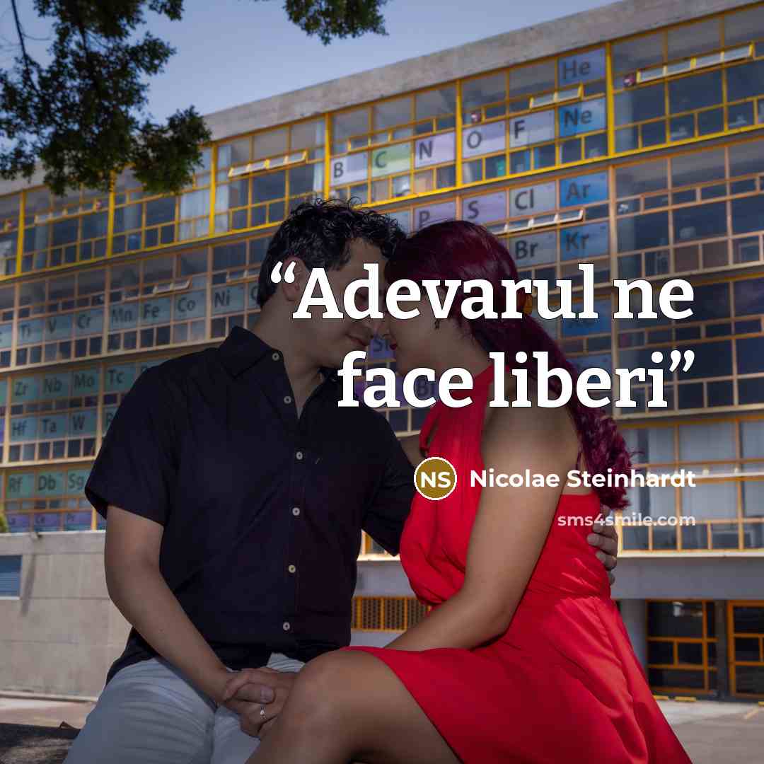 “Adevarul ne face liberi” quote by Nicolae Steinhardt
