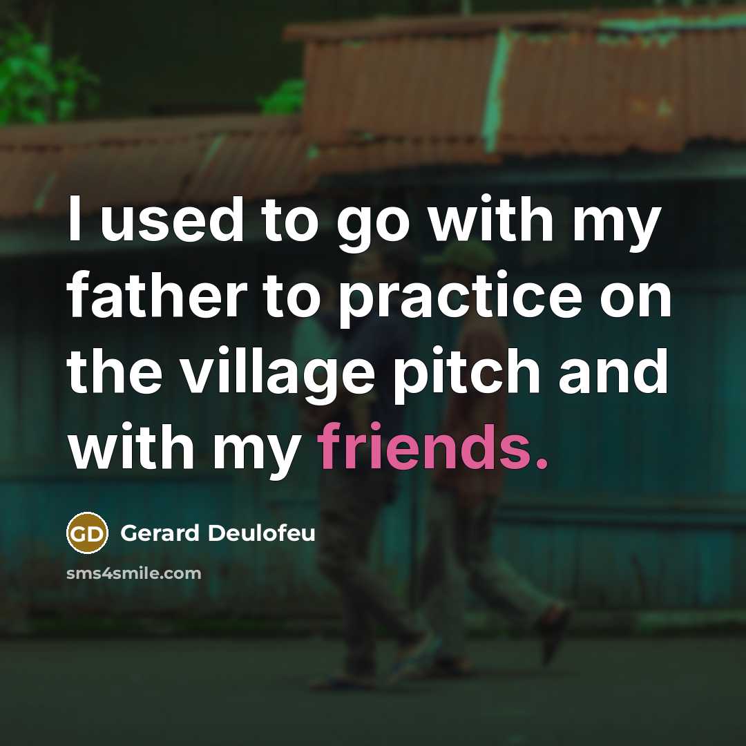“I used to go with my father to practice on the village pitch and with my friends.” quote by Gerard Deulofeu