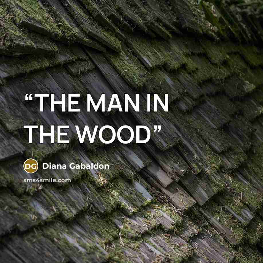 “THE MAN IN THE WOOD” quote by Diana Gabaldon