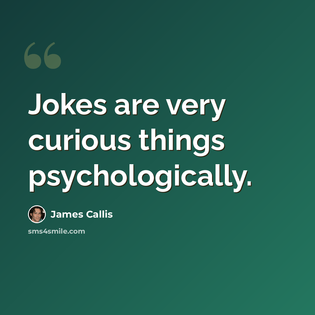 “Jokes are very curious things psychologically.” quote by James Callis