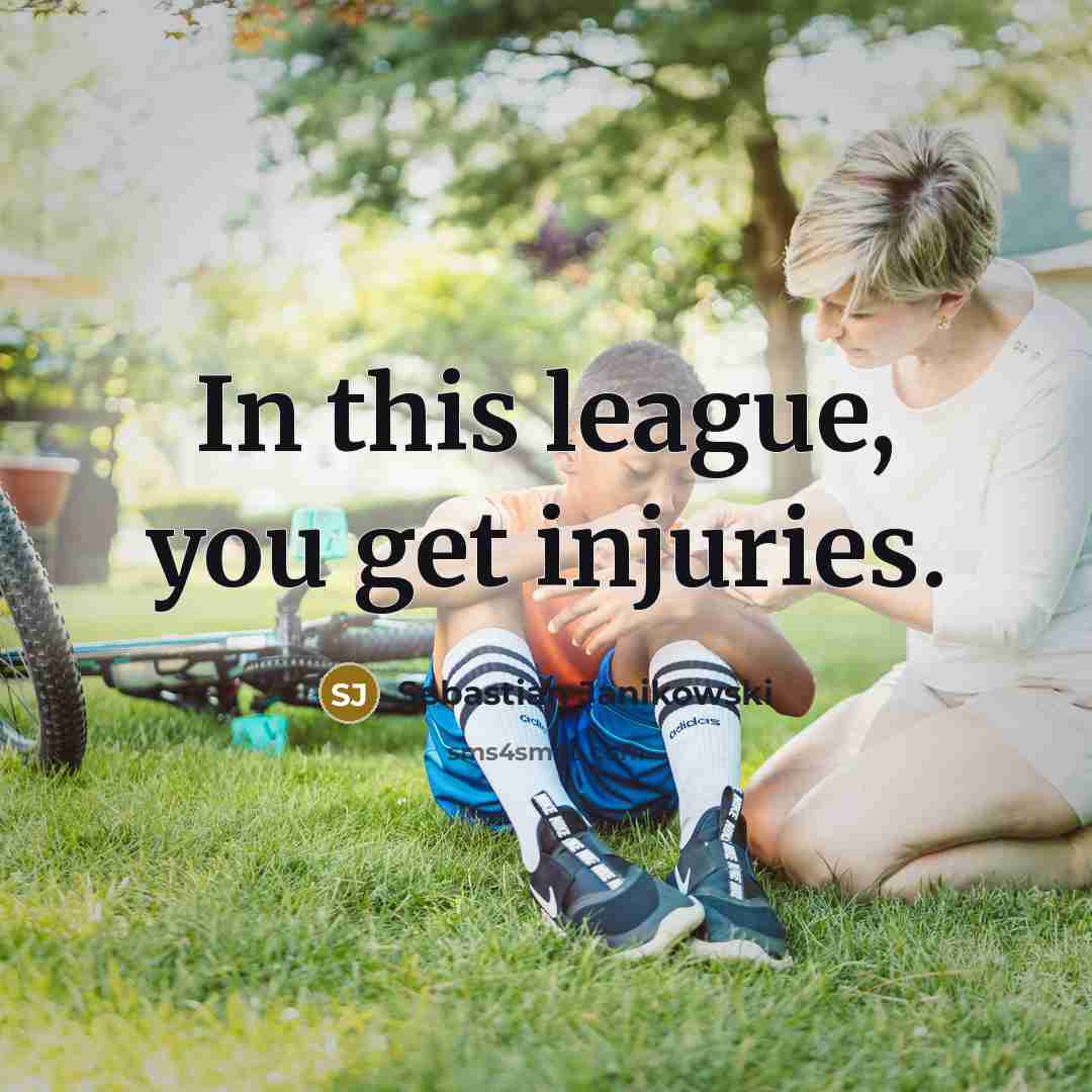 “In this league, you get injuries.” quote by Sebastian Janikowski