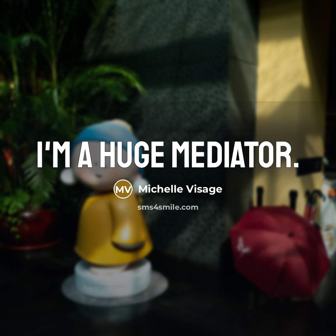 “I'm a huge mediator.” quote by Michelle Visage