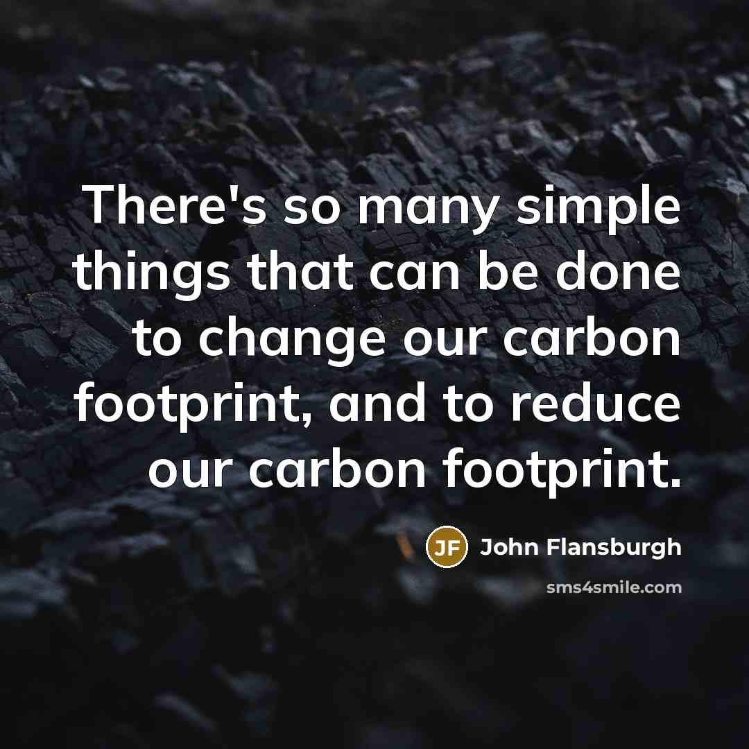 “There's so many simple things that can be done to change our carbon footprint, and to reduce our carbon footprint.” quote by John Flansburgh
