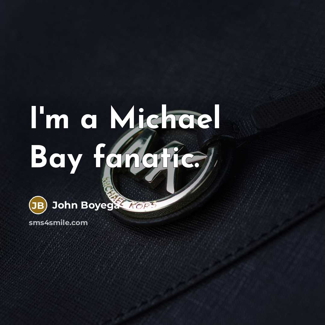 “I'm a Michael Bay fanatic.” quote by John Boyega