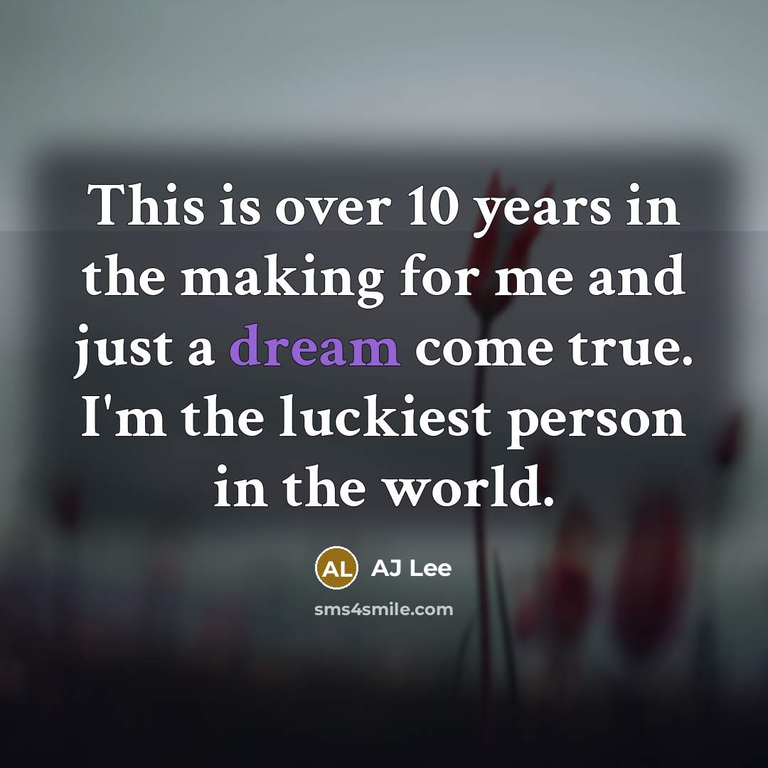 “This is over 10 years in the making for me…” quote by AJ Lee