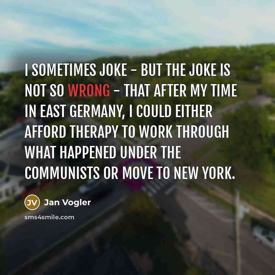 “I sometimes joke - but the joke is not so…” quote by Jan Vogler