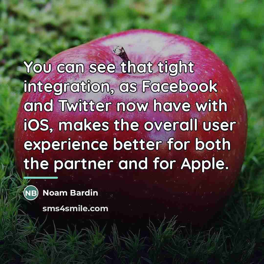 “You can see that tight integration, as Facebook and Twitter…” quote by Noam Bardin