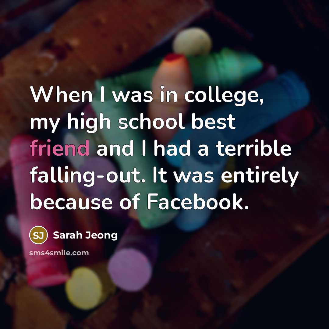 “When I was in college, my high school best friend…” quote by Sarah Jeong