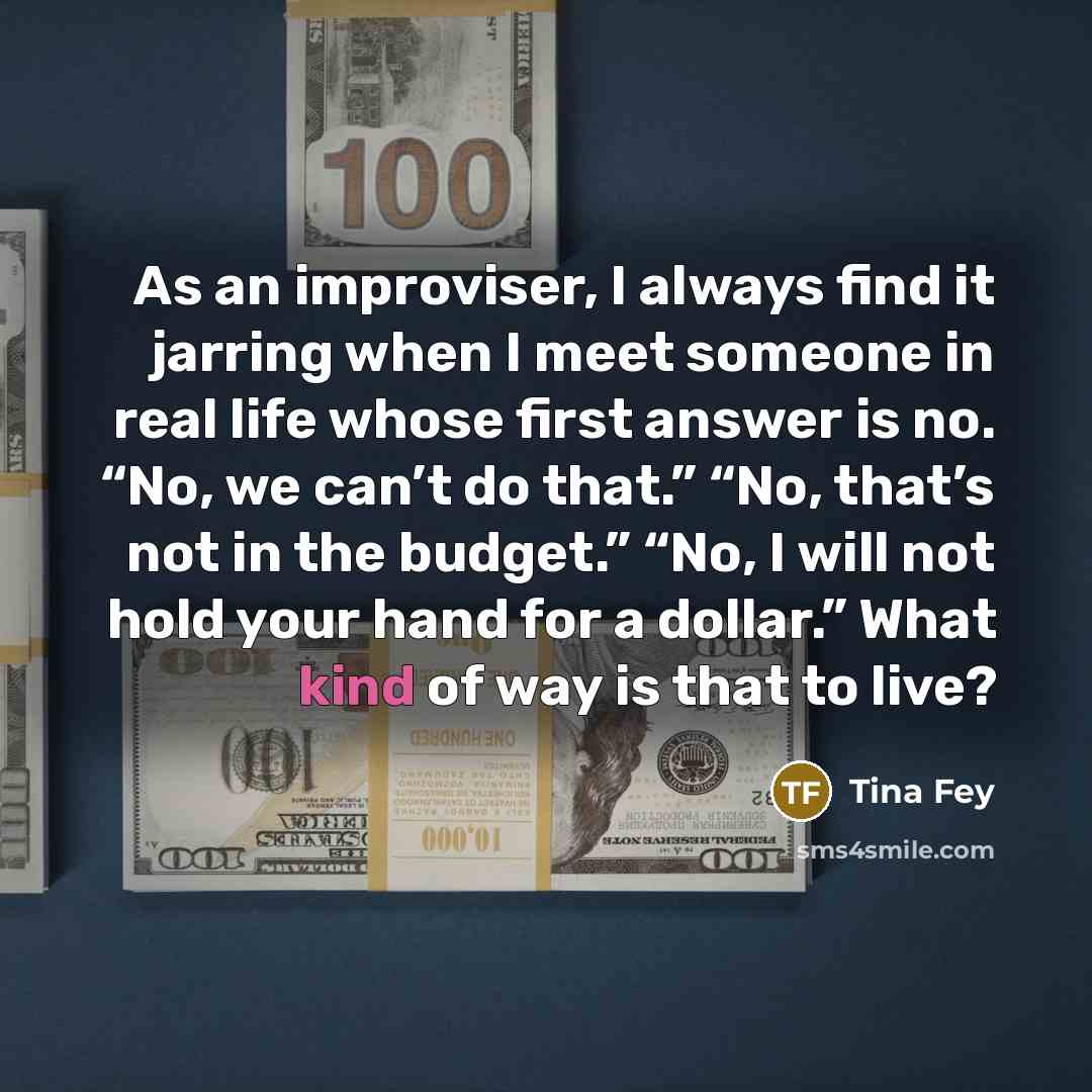 “As an improviser, I always find it jarring when I…” quote by Tina Fey