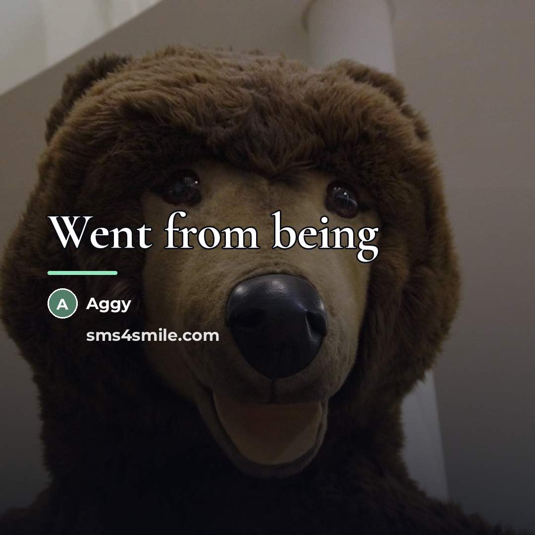 “Went from being…” quote by Aggy