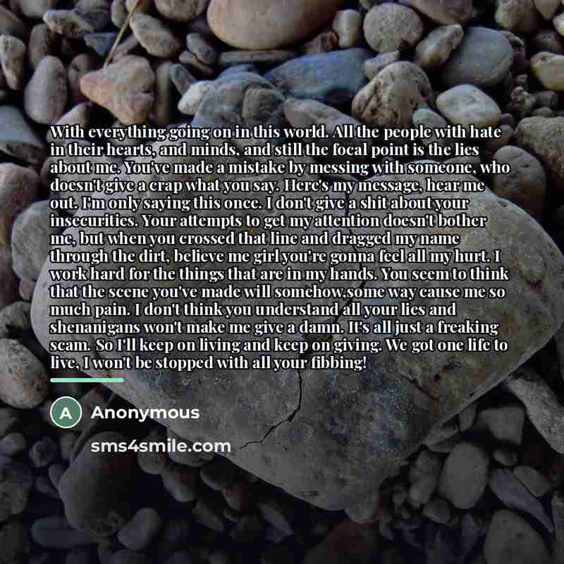 “With everything going on in this world. All the people…” quote by Anonymous
