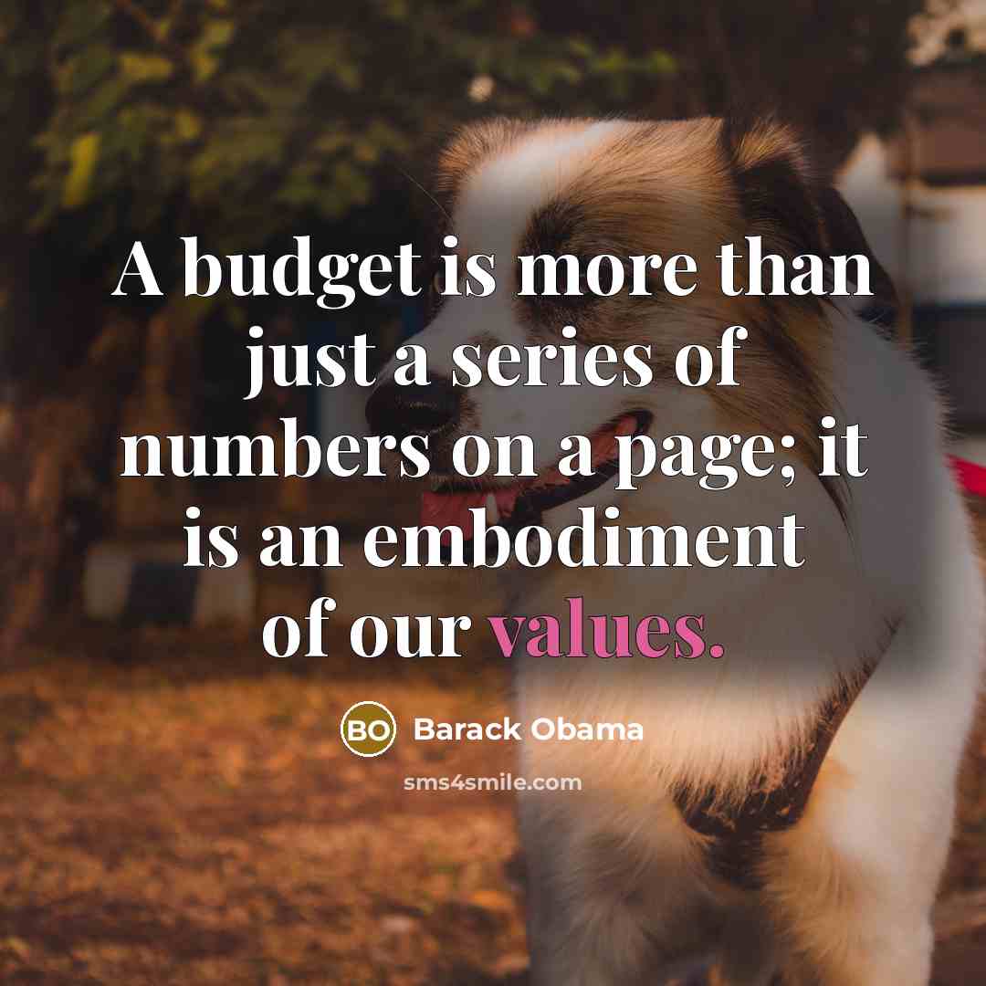 “A budget is more than just a series of numbers on a page; it is an embodiment of our values.” quote by Barack Obama