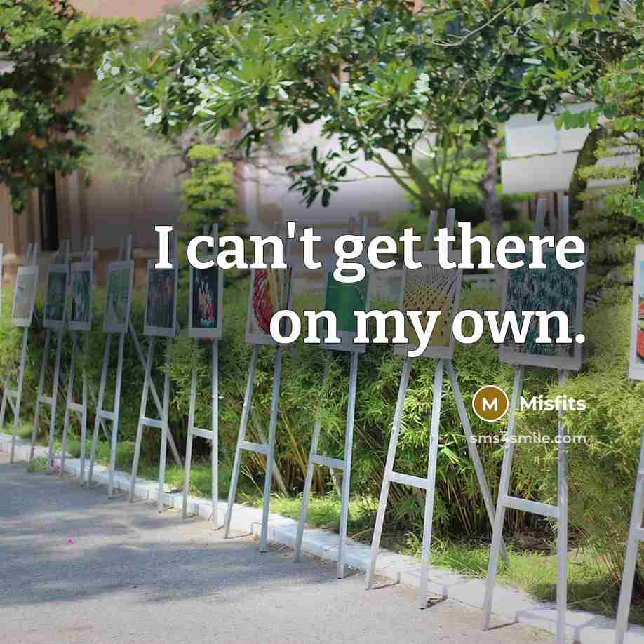 “I can't get there on my own.…” quote by Misfits
