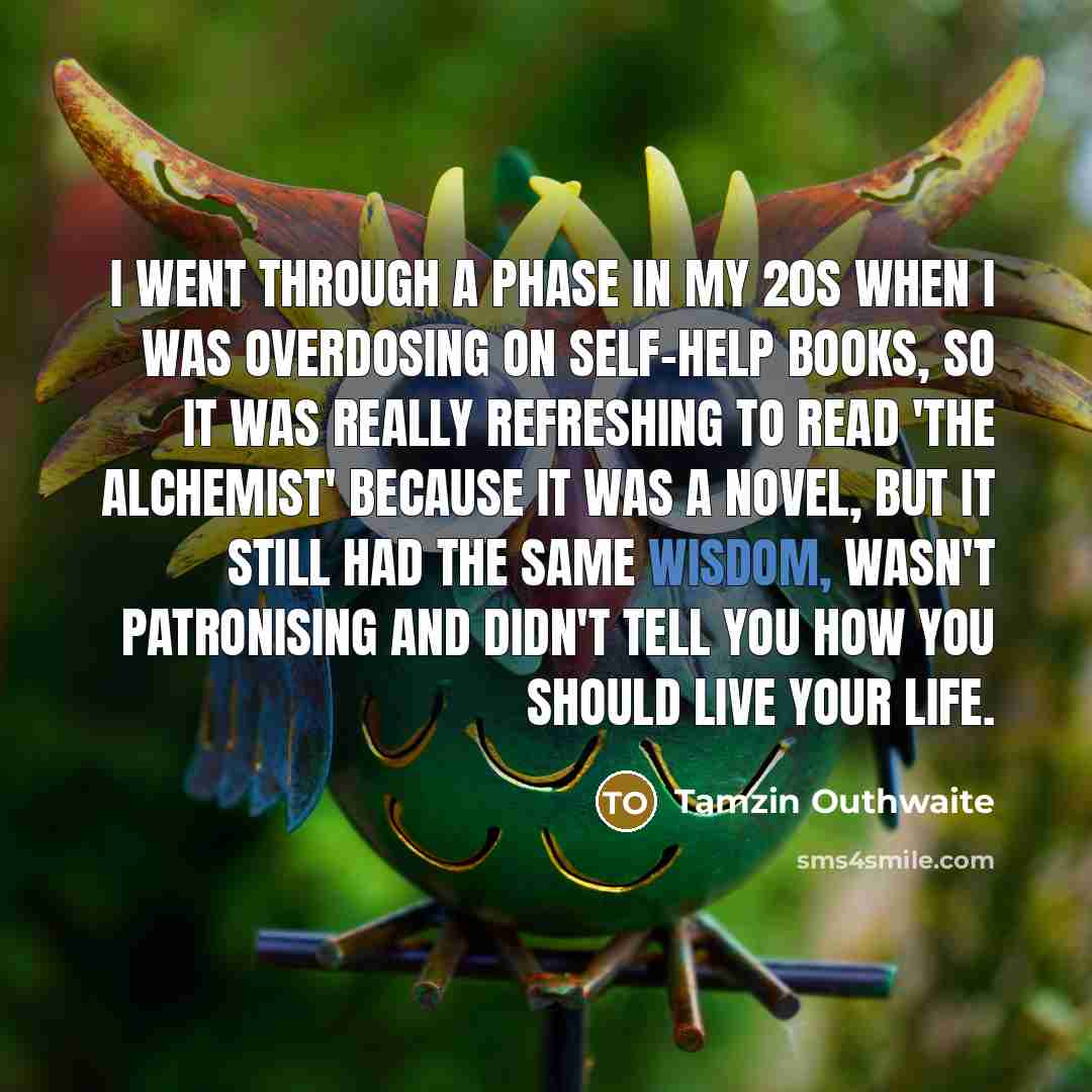 “I went through a phase in my 20s when I…” quote by Tamzin Outhwaite