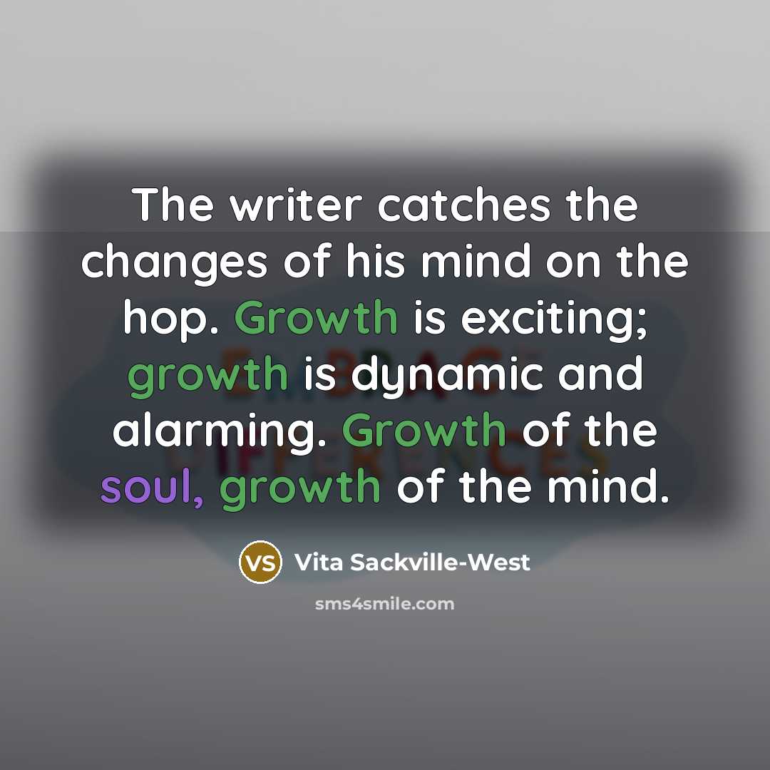 “The writer catches the changes of his mind on the…” quote by Vita Sackville-West