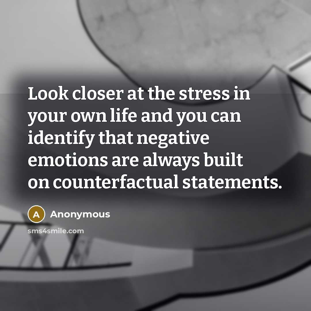 “Look closer at the stress in your own life and…” quote by Anonymous