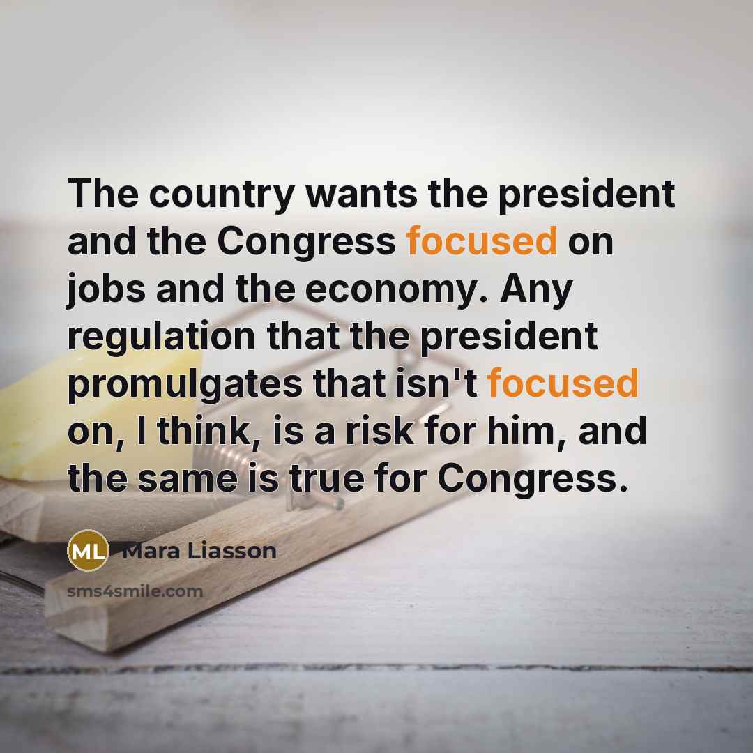 “The country wants the president and the Congress focused on…” quote by Mara Liasson