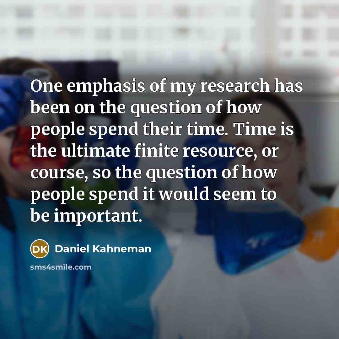 “One emphasis of my research has been on the question…” quote by Daniel Kahneman