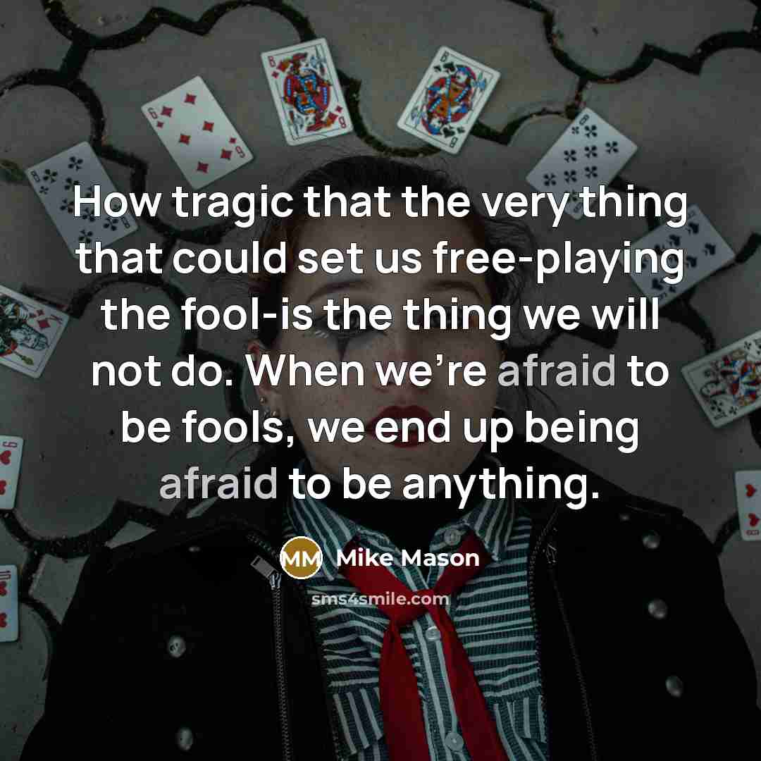“How tragic that the very thing that could set us…” quote by Mike Mason